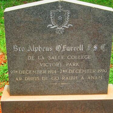 O'FARRELL Alpheus 1914-1990