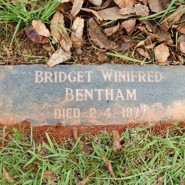 BENTHAM Bridget Winifred -1977