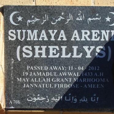AREND Sumaya nee SHELLEYS -2012