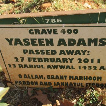 ADAMS Yaseen -2011