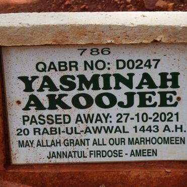 AKOOJEE Yasminah -2021