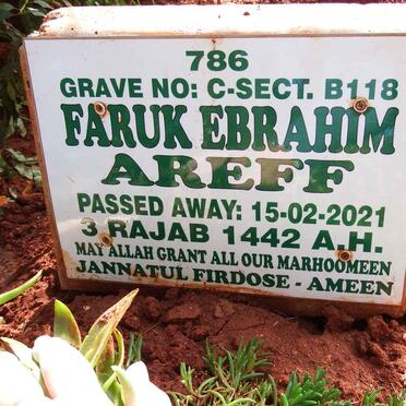 AREFF Faruk Ebrahim -2021