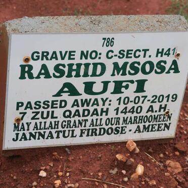 AUFI Rashid Msosa -2019