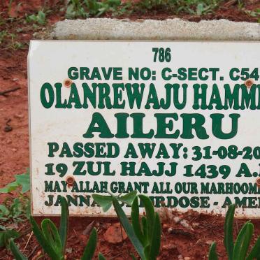 AILERU Olanrewaju Hammed -2018