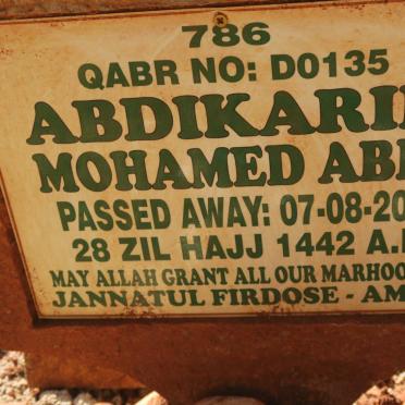 ABDI Abdikarim Mohamed -2021