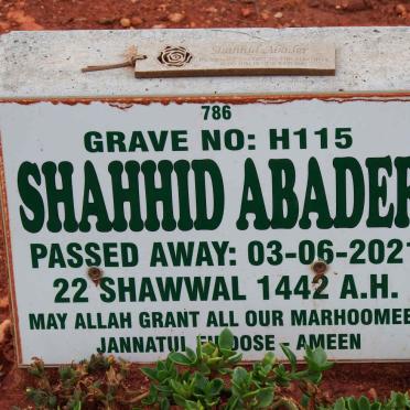 ABADER Shahhid -2021