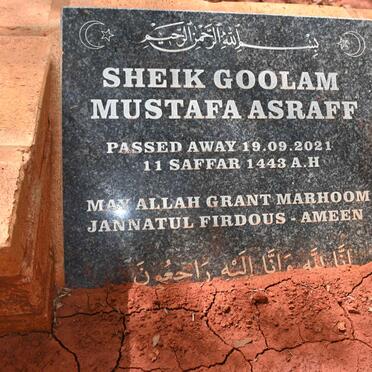 ASRAFF Sheik Goolam Mustafa -2021
