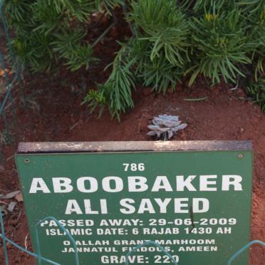 ABOOBAKER Ali Sayed -2009