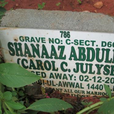 ABDULLA Shanaaz -2018