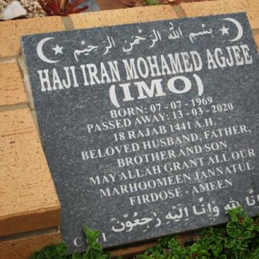 AGJEE Haji Iran Mohamed 1969-2020