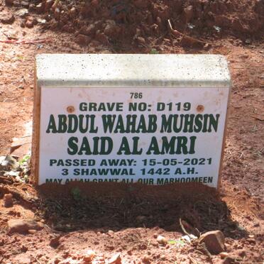 AMRI Abdul Wahab Muhsin Said Al -2021