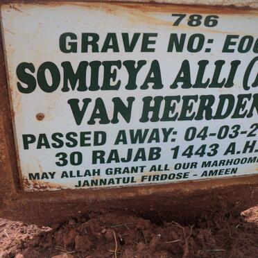 ALLI Somieya nee VAN HEERDEN -2022