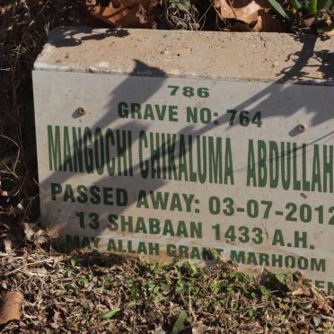 ABDULLAH Mangochi Chikaluma -2012