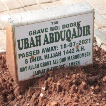 ABDUQADIR Ubah -2021