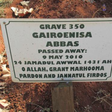 ABBAS Gairoenisa -2010