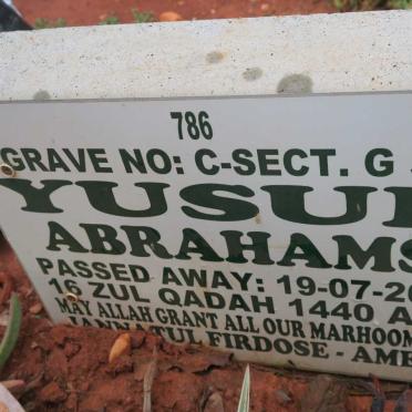 ABRAHAMS Yusuf -2019