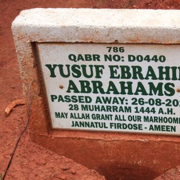 ABRAHAMS Yusuf Ebrahim -2022