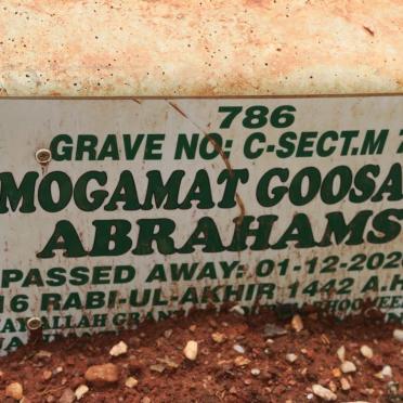 ABRAHAMS Mogamat Goosain -2020