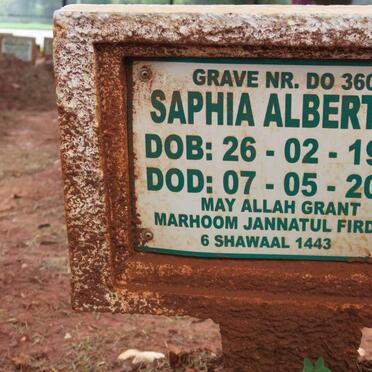 ALBERTYN Saphia 1936-2022