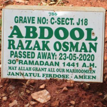 ABDOOL Razak Osman -2020
