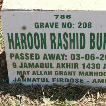 BURKE Haroon Rashid -2009