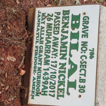 BILAL Benjamin Nickel -2017