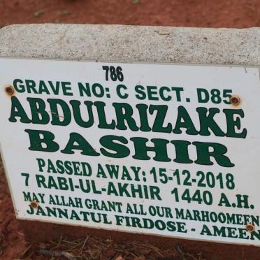 BASHIR Abdulrizake -2018