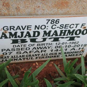 BUTT Amjad Mahmood 1962-2019