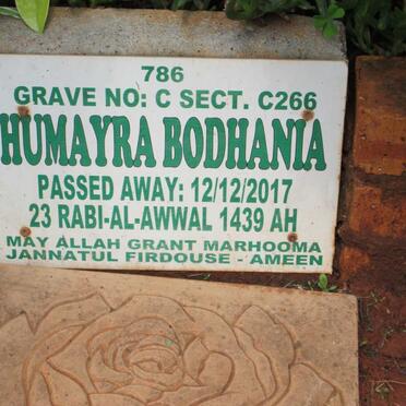 BODHANIA Humayra -2017