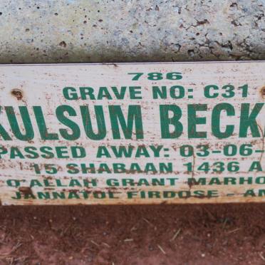 BECKETT Kulsum -2015