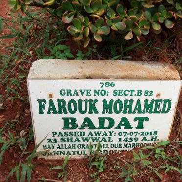 BADAT Farouk Mohamed -2018