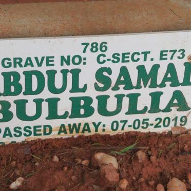 BULBULIA Abdul Samad -2019