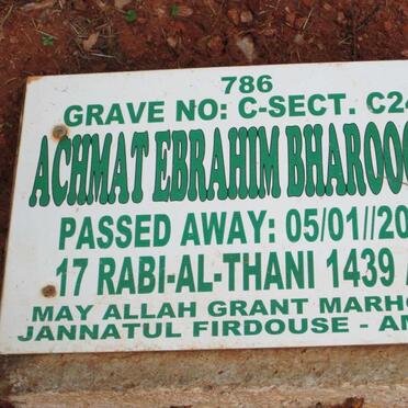 BHAROOCHIE Achmat Ebrahim -2018