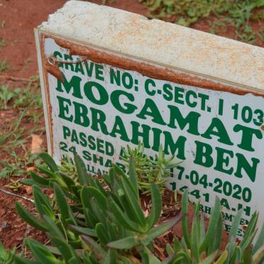 BEN Mogamat Ebrahim -2020