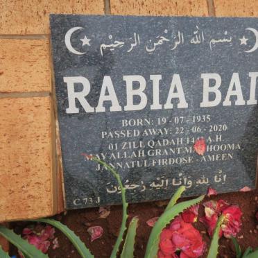 BAI Rabia 1935-2020