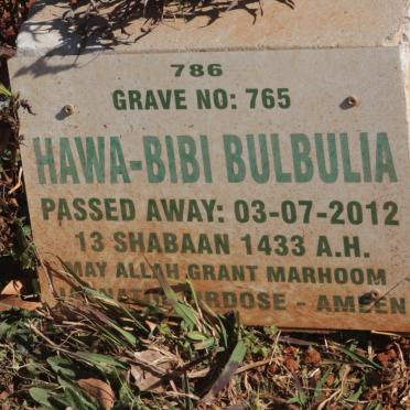BULBULIA Hawa-Bibi -2012