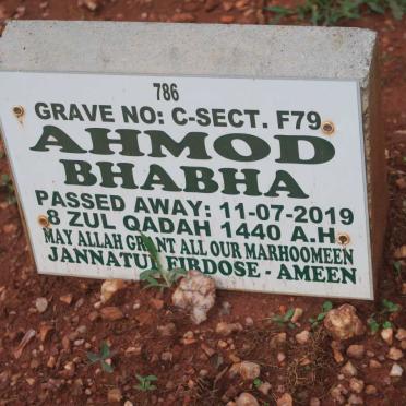 BHABHA Ahmod -2019