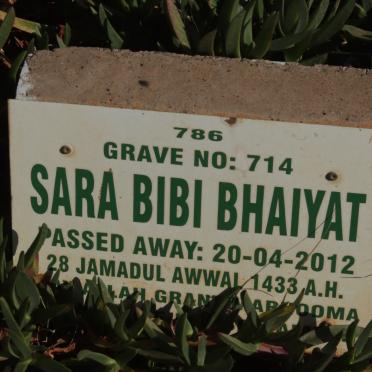 BHAIYAT Sara Bibi -2012