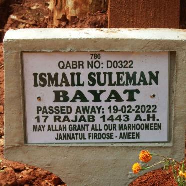 BAYAT Ismail Suleman -2022