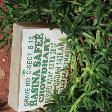 CHOWDHARY Hasina Safee -2017