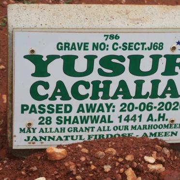 CACHALIA Yusuf -2020