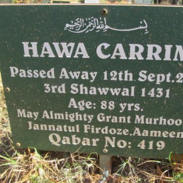 CARRIM Hawa -2010