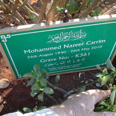 CARRIM Mohammed Nazeer 1940-2010