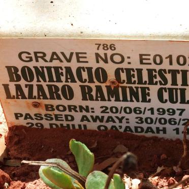 CULELA Bonifacio Celestino Lazaro Ramine 1997-2022