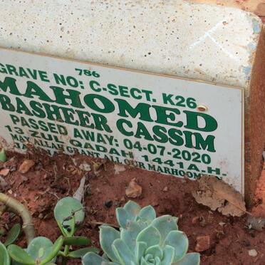 CASSIM Mahomed Basheer -2020