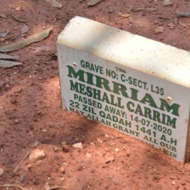 CARRIM Mirriam Meshall -2020