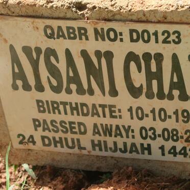 CHABA Aysani 1996-2021