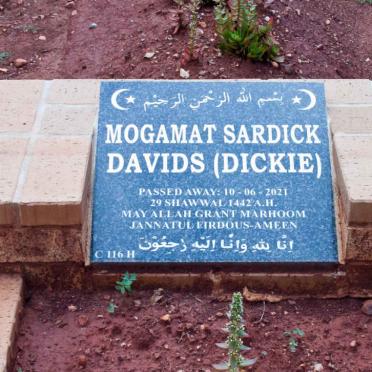 DAVIDS Mogamat Sardick -2021