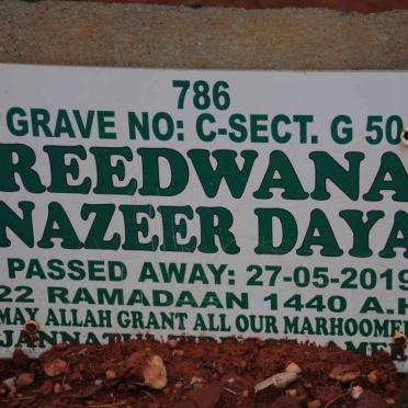 DAYA Reedwana Nazeer -2019