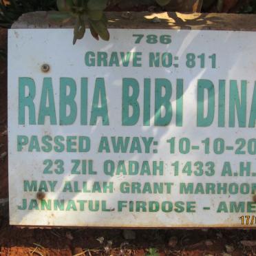 DINAT Rabia Bibi -2012